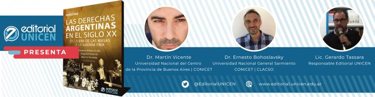 Este lunes 11, Editorial UNICEN presenta primer libro de la Colección "Derechas"